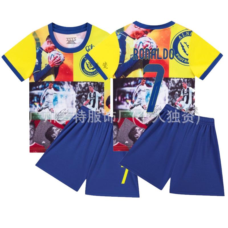 2 New children's football jersey set Boys and girls games game jersey Kindergarten performance jersey jersey