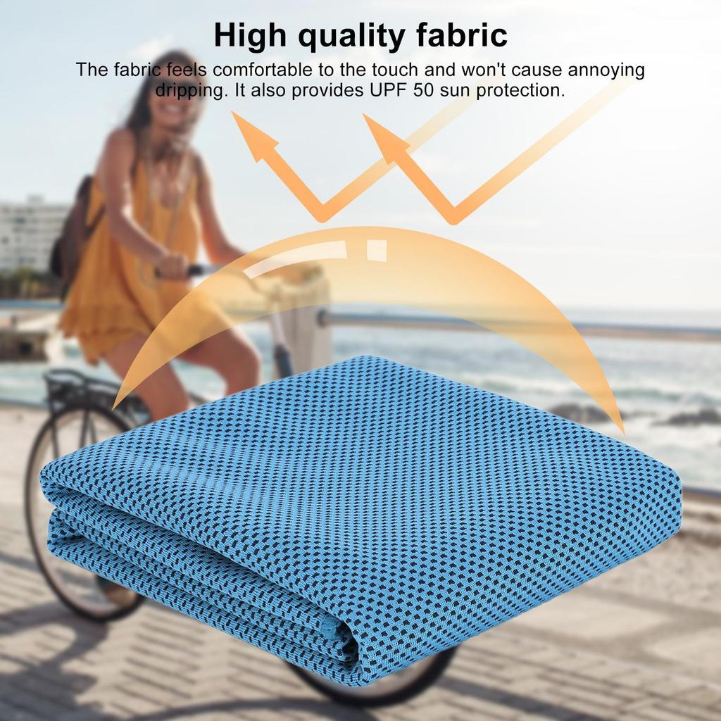 Cooling Towel Instant Relief Microfiber Cool Towels Chilling Neck Wrap Ice Cold Rags for Sports Fitness Camping Cycling Hiking