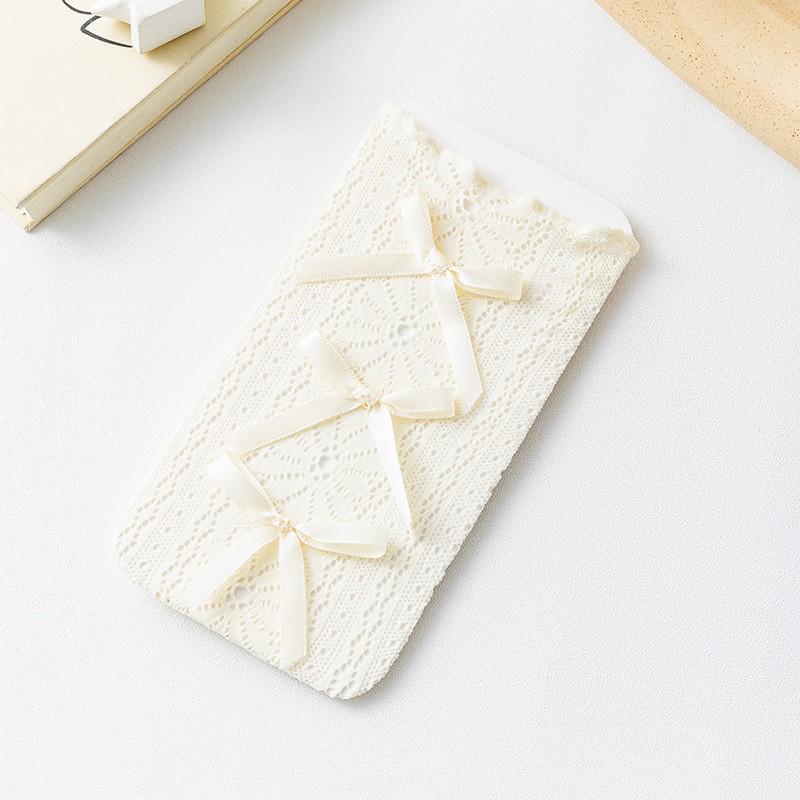 Girls' Lace Mesh Mid-Calf Princess Socks - Summer Thin Style