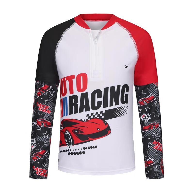 Decathlon Kids  Half-Zip Long-Sleeve Surfing Rash Guard 125