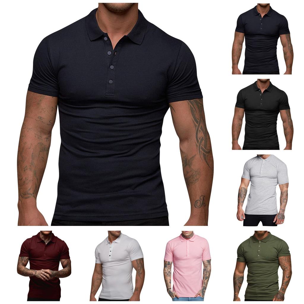 Men's Summer Leisure Culture Breathable Short Sleeved Shirt Top