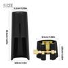 Tenor Saxophone Mouthpiece Ligature Caps Clip Replacement Saxophone Mouthpiece Fastener with Plastic Mouthpiece Caps