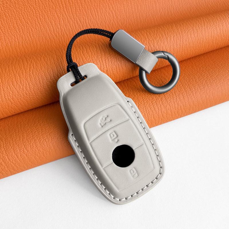 Genuine Leather Key Cover for New Mercedes C200L GLC260L A180L E300L