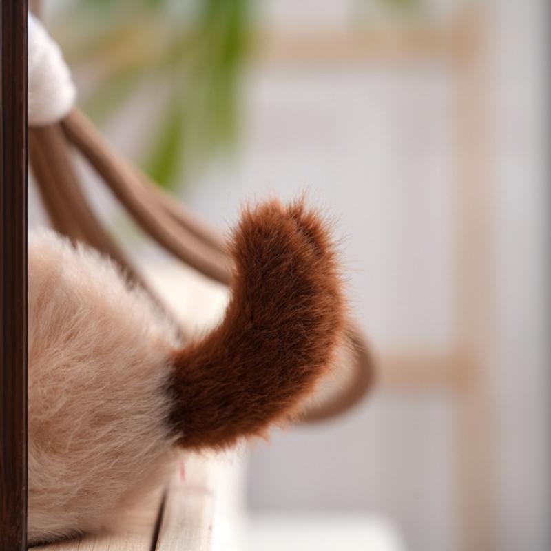 1 Pezzo Morbido Peluche Soffice Ciondolo Gatto Con Adorabili Campanellini Per Decorazione Zaino Regalo Ideale Per Amanti dei Gatti Bambini