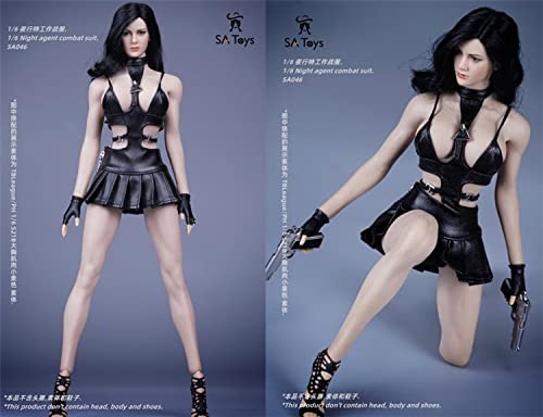 [TOYBARJAPAN] 1/6 Scale SA Toys SA046 Fashion Sexy Black Knight Fighter Dress for Figures (Body, Head, Shoes, and Weapon Not Included)