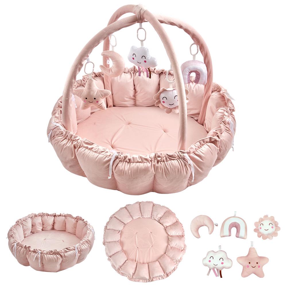 Multifunctional Baby Play Gym & Crawling Mat for 0-18 Months – Sensory Development & Detachable Features