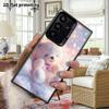 Phone Case: 2D Flat Samsung Galaxy A34 A35 M05 M06 S20 S22 S21 FE Plus 5G Protective Case, Couple Style, Glitter Bear, Christmas and Halloween Gift