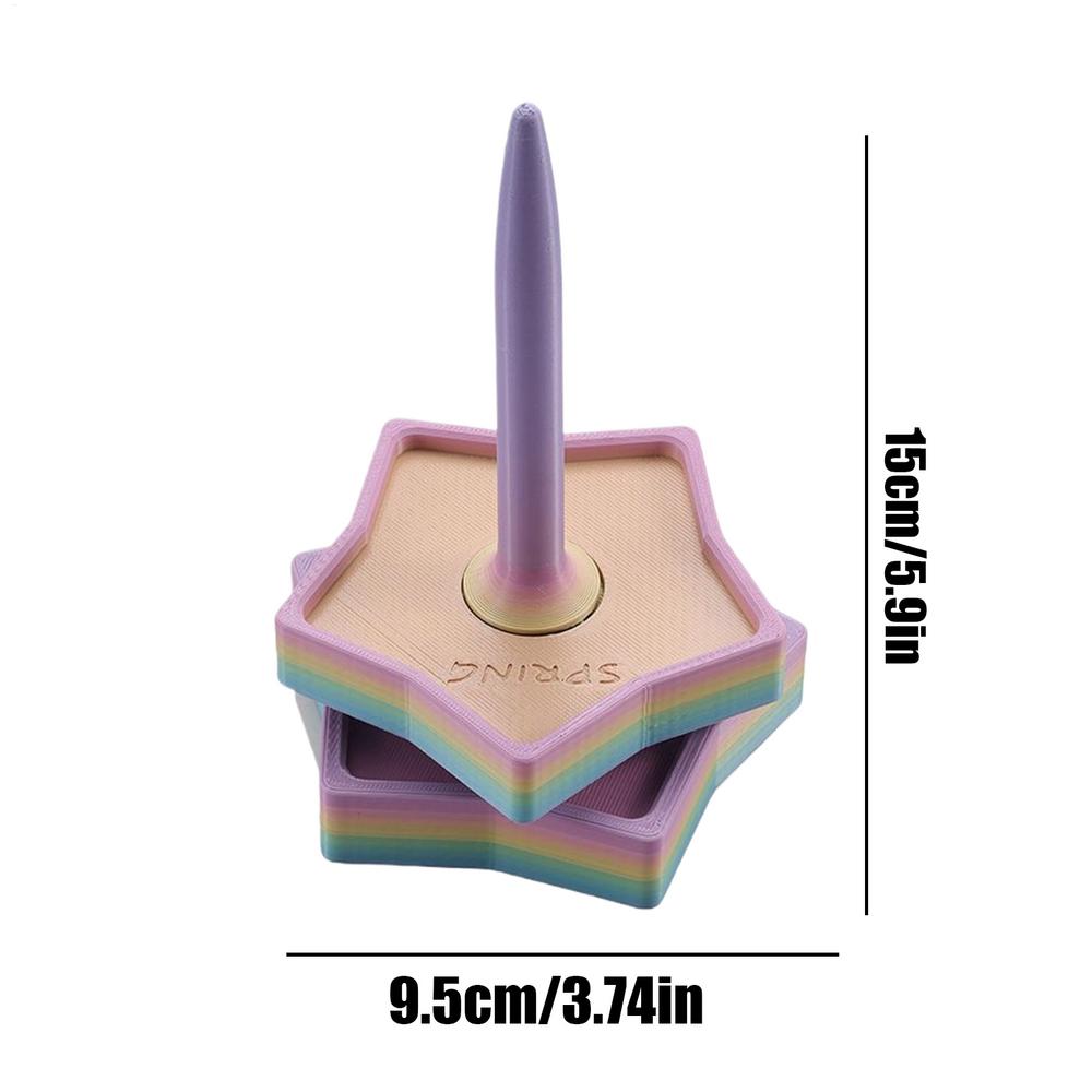 Garnhalter zum Häkeln Aufbewahrung Spender Wickler mit Drehmechanismus 3D-Druck Tragbarer Garnhalter für Frauen Anfänger
