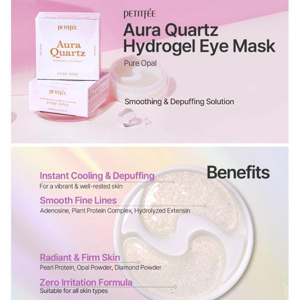 Petitfee Aura Quartz Hydrogel Eye Patch Pure Opal