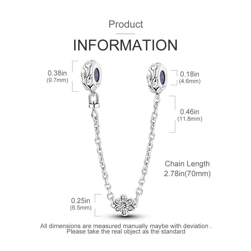 Sun Moon Star Safety Chain Pendant Charm Beads Copper Jewelry Fits Bracelet Bangle Necklace Women Luxury Party Festival Gift