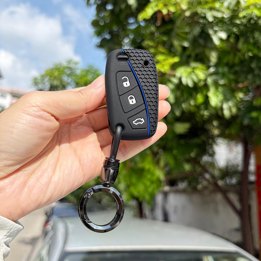 Keychain Protection For Fiat Grande Punto Panda Dot Streetka Vehicles For Ford Ka  Silicone Car Remote Key Cover Holder
