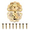 5Pcs Retro Wooden Cabinet Lock Buckle Alloy Metal Hasp for Packing Box Door Furniture Storage Cabinet Box Lock Buckle