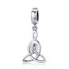 Bamoer Ciondolo Nodo Celtico in Argento 925 Amuleto Vichingo Fascino Amore Per Donne Uomini Festa Vichinga Regalo Gioielli Raffinati