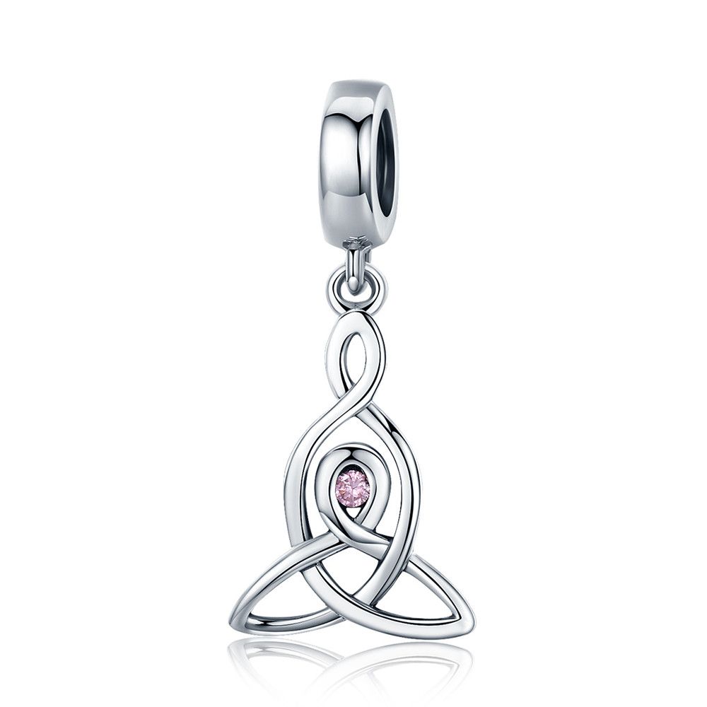 Bamoer Ciondolo Nodo Celtico in Argento 925 Amuleto Vichingo Fascino Amore Per Donne Uomini Festa Vichinga Regalo Gioielli Raffinati