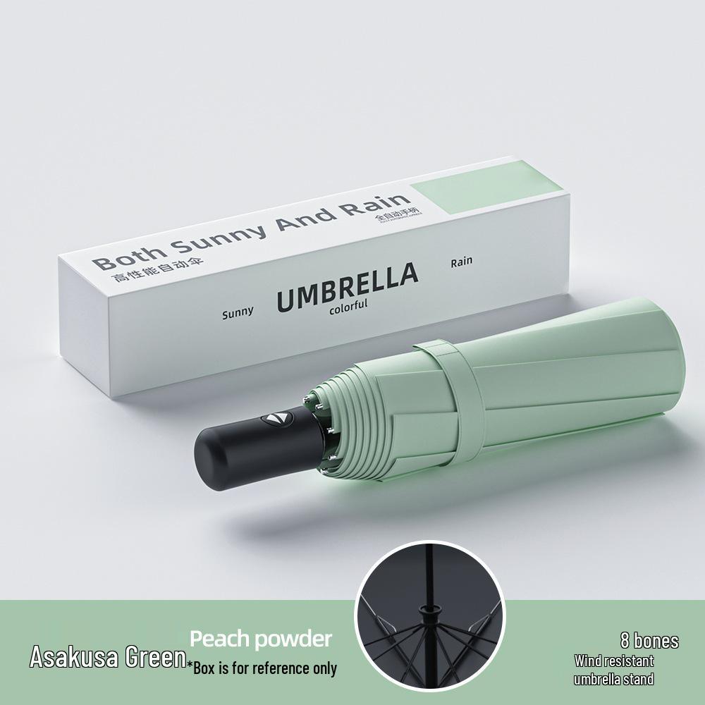 Fully Automatic Dual-Use Sun and Rain Folding Umbrella with Anti-Ultraviolet Sun Protection