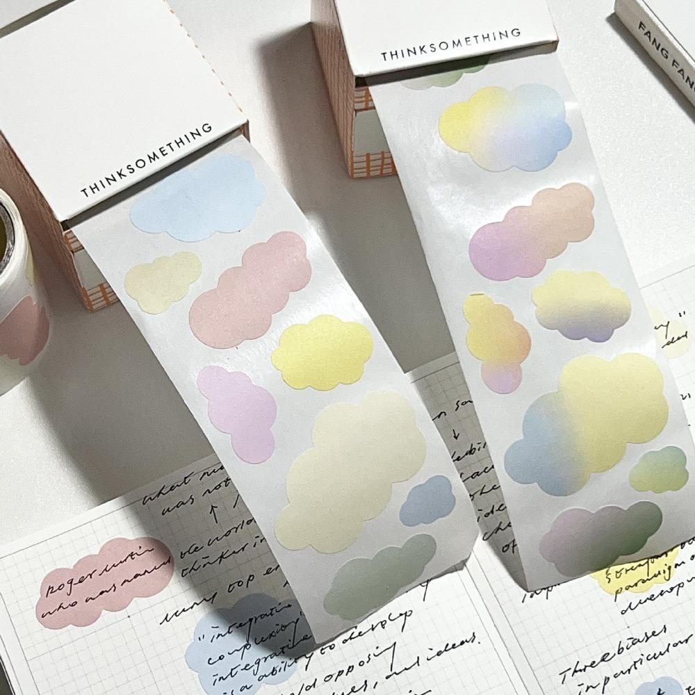 

Рулон заметок Выдвижной рулон для заметок Градиентный цвет Милые облака Блокнот для заметок Офисные принадлежности Solid color cloud
