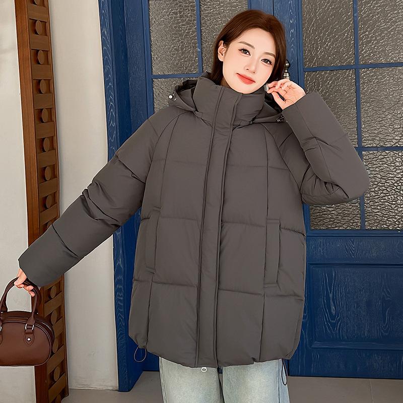 Winter cotton-padded clothes women's thickened hooded loose hooded bread clothes small cotton-padded jackets