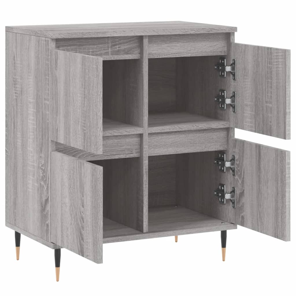 vidaXL Sideboard Grau Sonoma 60x35x70 cm Holzwerkstoff