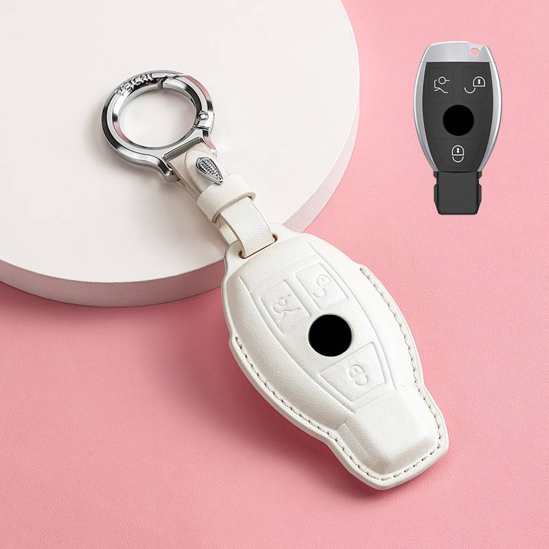 Luxury Leather Car Key Case Cover for Mercedes Benz C260L S320L E200L E300 C260 C200L GLC300 C260l A200L
