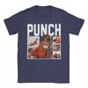 Unisexs TShirt Punch Monkey Cute Awesome Cotton Tees Short Sleeve T Shirts Crewneck Clothes New Arrival