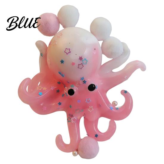 Stress Relief Gift for Adults Realistic Octopus Squeeze Toy Soft Slow-Rising Fidget Decompression Cute TPR Gadget Kids Portable Reliever