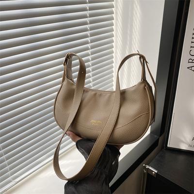 Retro-Tasche für Damen, neue Herbstkollektion 2025, Schultertasche, modische Handtasche, lässig, schlicht, individuell, schräg geschnitten, Knödeltasche