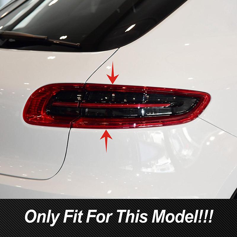 Car Accessories Rear Fog Lamp Frame Foglight Bumper Decoration Cover Trim Strips For Porsche Macan 2014-2017 Interior Stickers