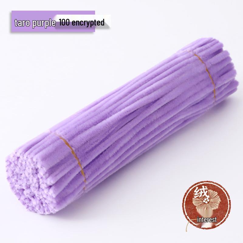 Macaron Twist Stick: Encrypted Velvet & Faux Plush Chenille Stems - DIY Mixed Color Craft Pack