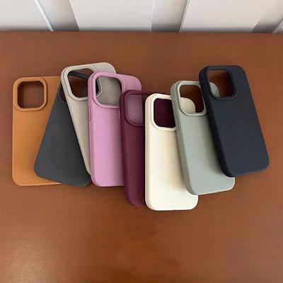 Luxury Liquid Silicone Case For iPhone 14 13 12 11 15 16 Pro Max Mini Shockproof Cover X XS XR 7 8 Plus Phone Cases Accessories