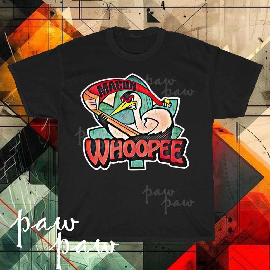 Новая мужская футболка Macon Whoopee Hockey с логотипом, смешная, размеры от S до 5XL XXL