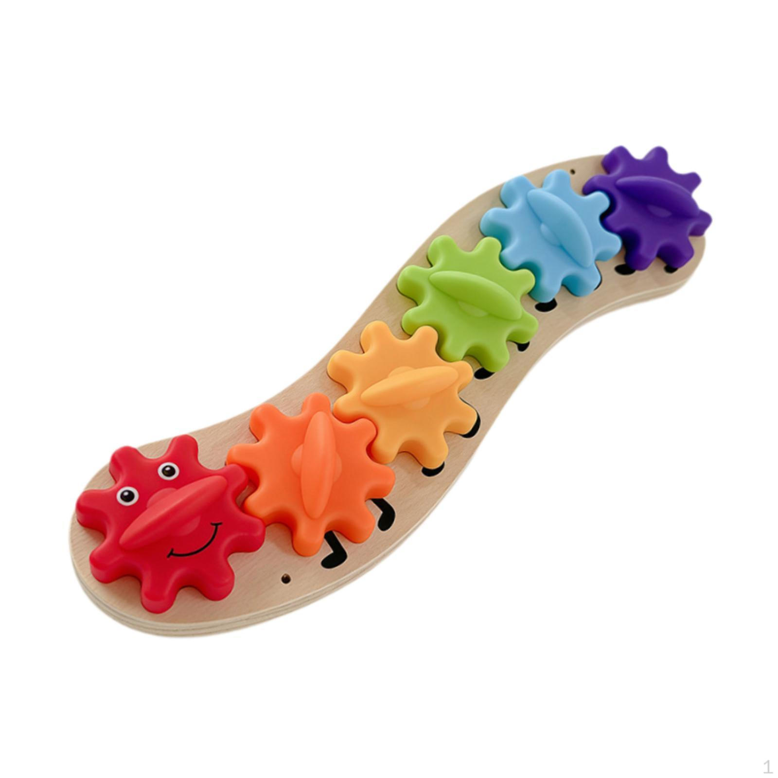 Rainbow Gear Toy Busy Board DIY Accessory,Activity Fidget Parts,Sensory Toy,for Toddler 1-3