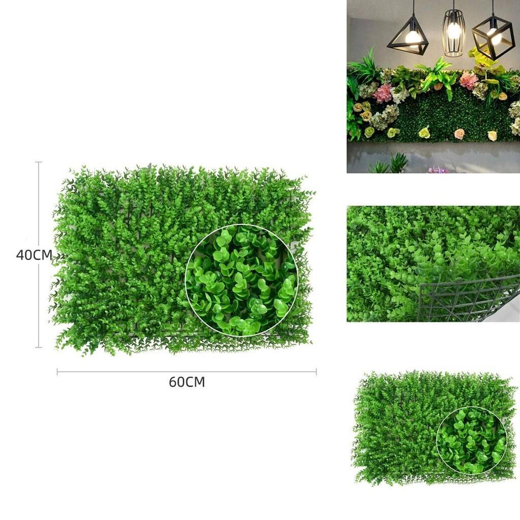 Lush 60*40cm Artificial Eucalyptus Plants Green Wall Greenery Fence Foliage Decor For Stunning Outdoor Spaces