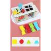 Montessori Color Shape Sorting Box Wooden Toys Color Shape Cognition Preschool Early Learning Educational Toys Gifts for Kids