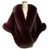 Wedding Shawl Women's Autumn and Winter Fox Fur Cape Jacket Thickened Wedding Dress Cheongsam Outside Party