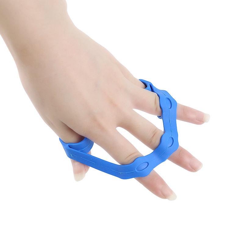 Silikon-Finger-Übungsring-Set - Fünf-Finger-Handtrainer auf Lager