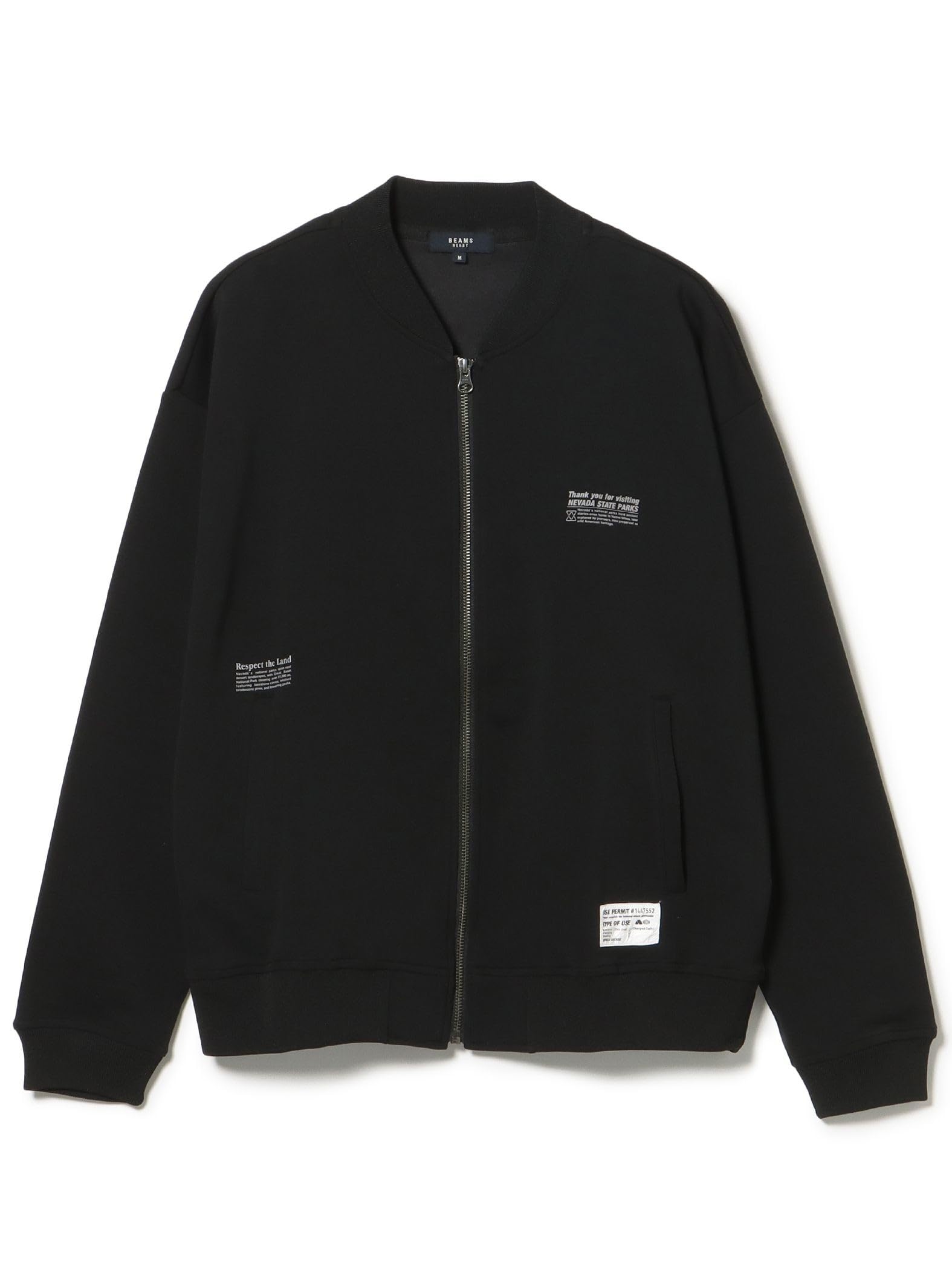 

Beams Heart Men s Printed Cardboard MA-1 Sweatshirt (Moisture-Wicking, Quick-Drying, and Pill-Resistant), Black, Size M