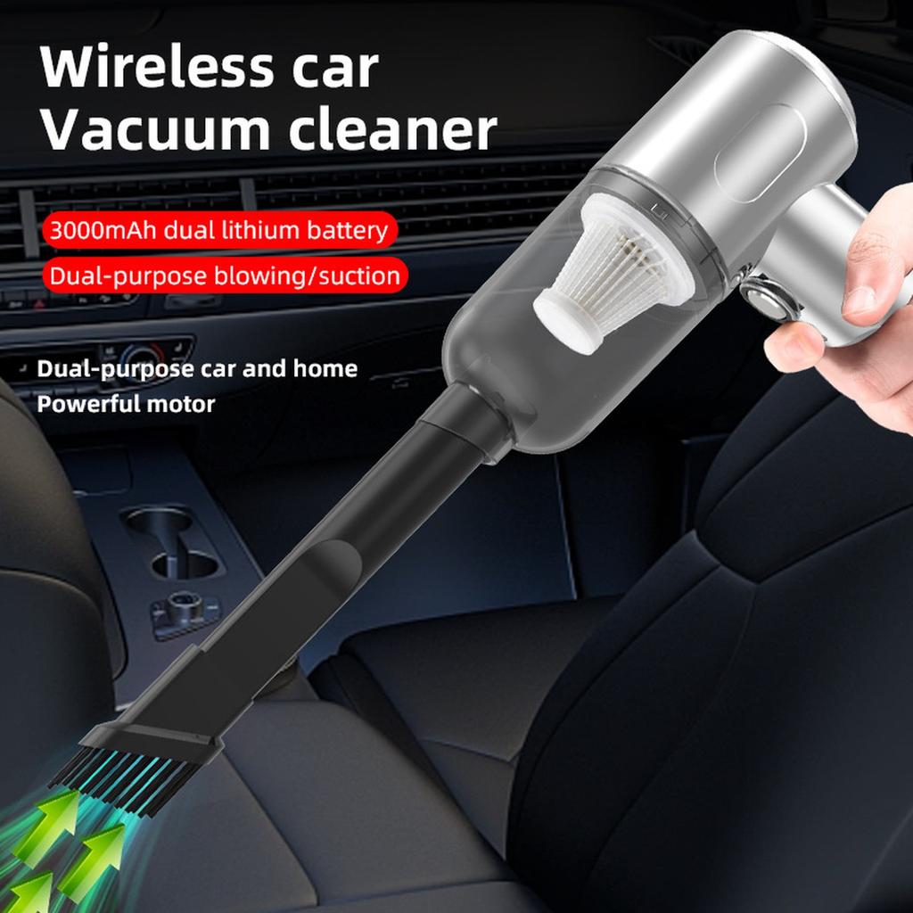 Cordless Handheld Vacuum Cleaner Portable Car Vacuum with Blower & Light