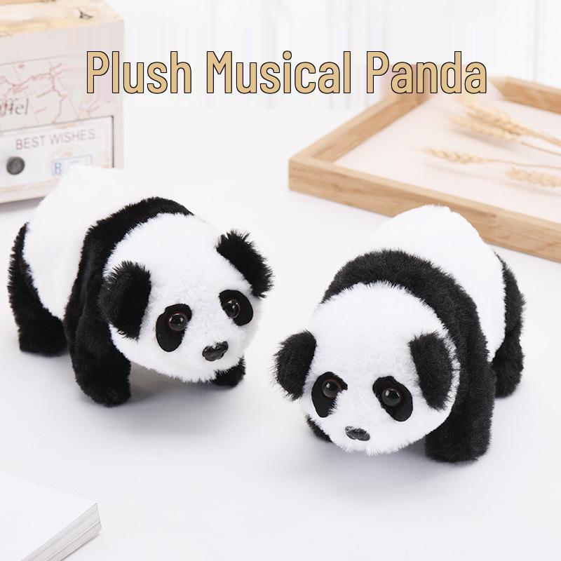 Electric Walking Plush Panda Toy: Crawling, Walking, and Barking Panda for Children