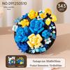 Music Flower Box Compatible Building Blocks Bouquet: Sunflower & Carnation Toy for Children and Teachers
