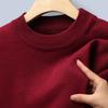 Winter Men O-Neck Solid Color Pullover Men Warm Slim Sweaters Male Clothing Underwear Men Knitting Blouse Base Tops