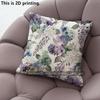 Aquarell Lila Hortensie Kissenbezüge Muster Kissenbezug Geeignet für Sofa Schlafzimmer Auto Kissenbezug