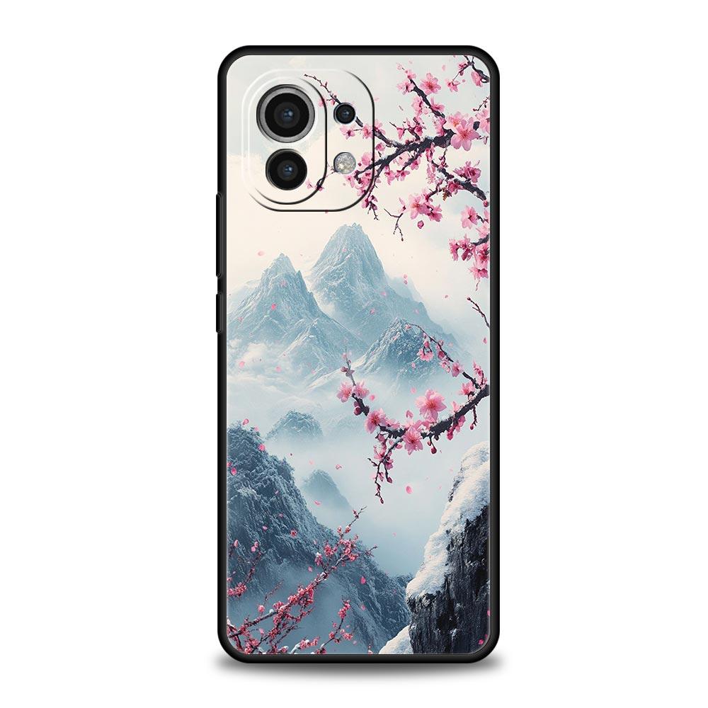 Rosa Sonnenuntergang Berg Handyhülle Cover für Xiaomi Mi 17 Pro Max 15 14 13 12 11 Ultra 15T 14T 13T 12T 11T Pro Lite Weiche TPU Hülle