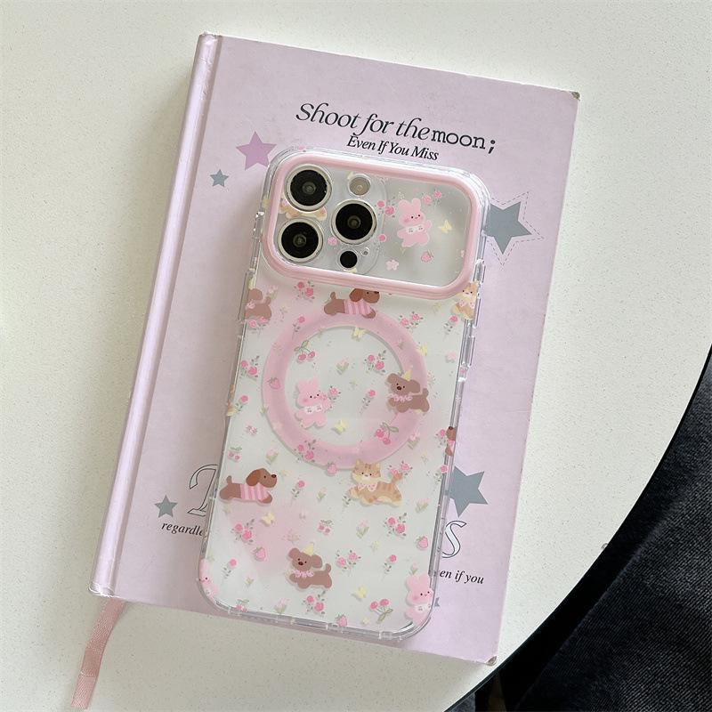 

Colorful Floral & Animal Magnetic Phone Case for iPhone 17/16 Pro Max/15/14, for Women Apple 14 Pro