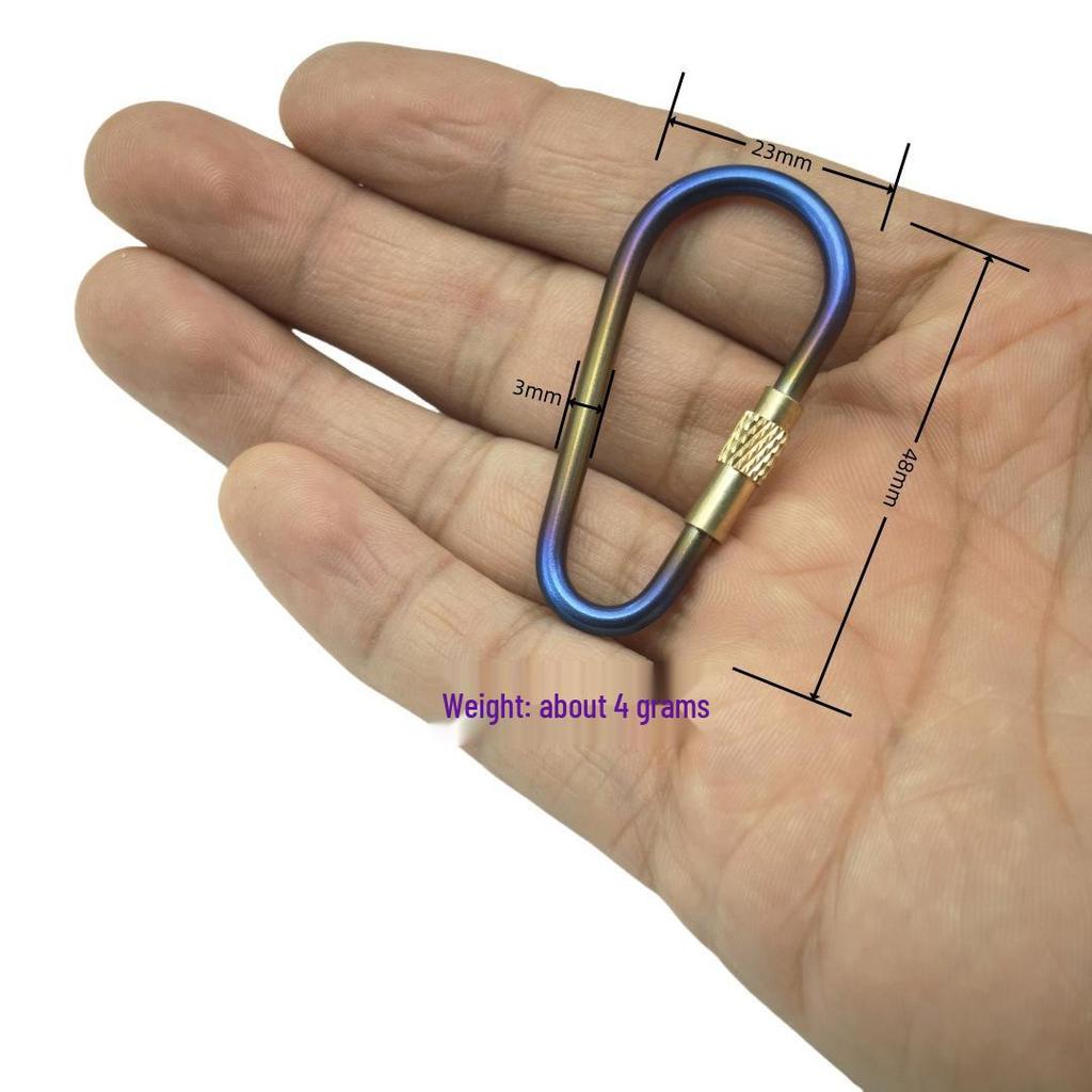 Titanium Legering Karabinier Vergrendelingshaak voor Kamperen en Backpacken