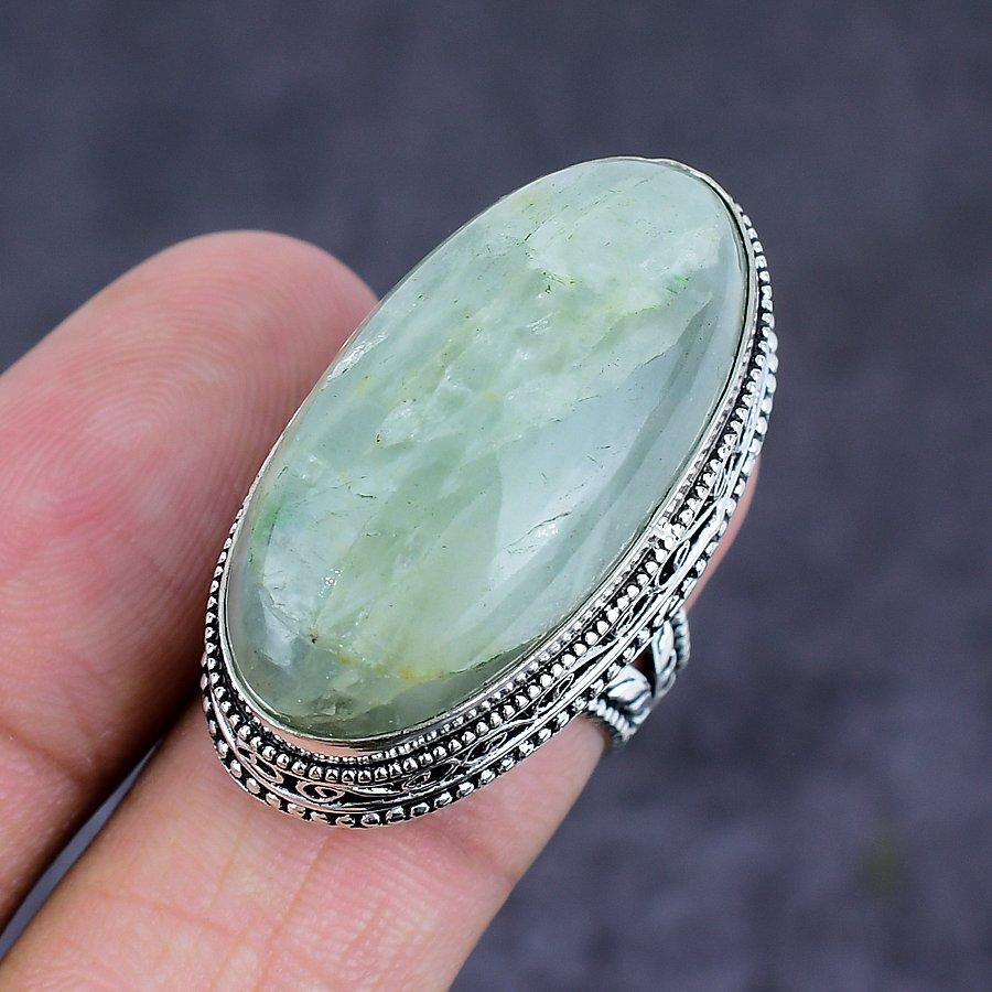 Aquamarine Gemstone 925 Sterling Silver Jewelry Ring Size 6