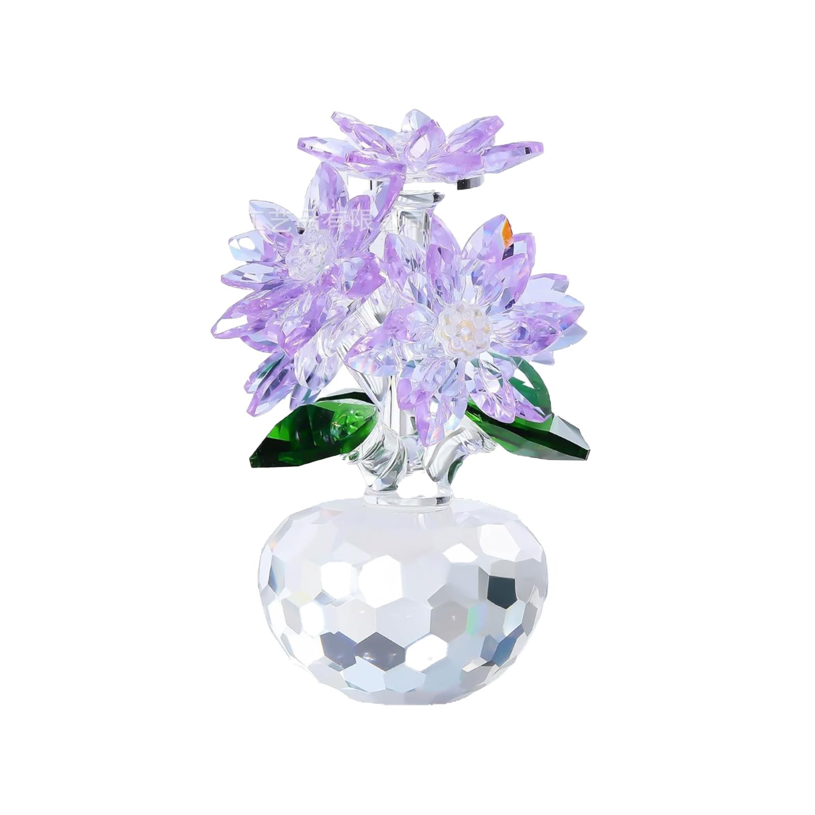 

Hyack Crystal Daisy Figurine, Crystal Flower, Artificial Flower (Purple), Perfect for Birthdays and Mother s Day [Parallel Import]