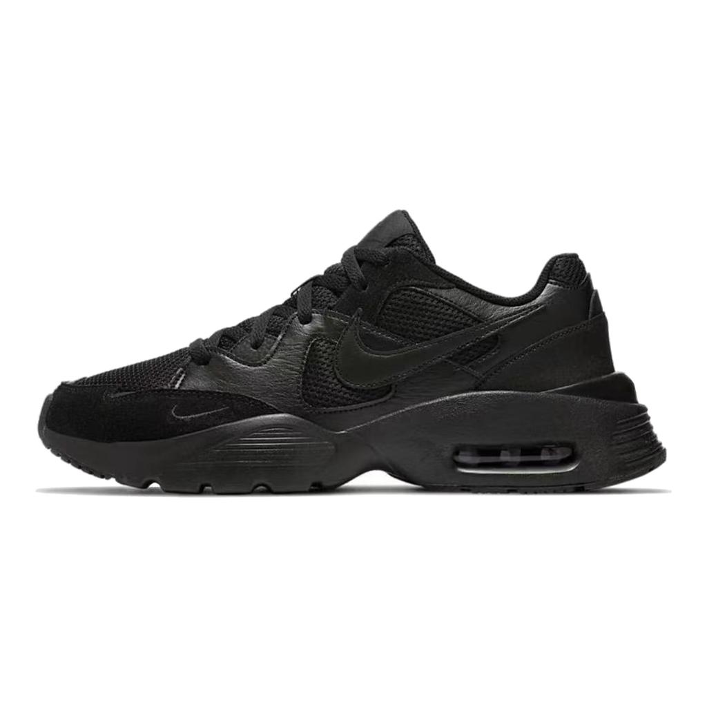 Nike Air Max Fusion Abrasion Resistant Breathable Low top Running Shoes Men's Black Silver CJ1670-001(Team830-s-box)