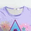 Kinder Mädchen K-POP Rumi Mira Zoey Druck Langarm T-Shirt Top Hose Hose Pyjama Schlafbekleidungssets