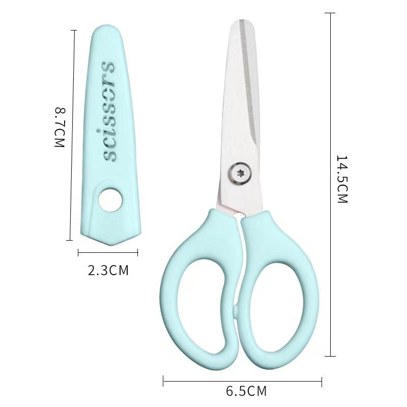 Ceramic Baby Food Scissors: Portable, Household Kitchen Tool for Cutting Vegetables, Meat, and Noodles.