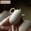 165ML Plant Ash Gray Glaze Teapot Creative Tea Infuser Pot Tea Maker Kettle With Ball Hole Teaware Accessories Decoration Craft